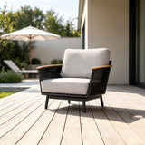Chair With Armrests - Black / Black Multi