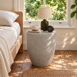 Outdoor Lightweight Concrete, Side Table - Natural