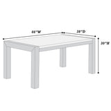 Dining Table - Charcoal / White / Charcoal