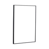 20" Rectangular Wall Mounted Mirror - Black