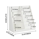 Bookshelf And Toy Storage Organizer, 4 Tier Bookcase With Display Stand For Playroom