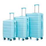 Tourist 3 Piece Luggage Set, Combination Lock, Durable Hard Shell With 360° Silent Wheels