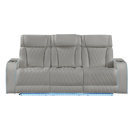 Electra - Power Reclining Set With Power Headrests, Massage And LED Lighting