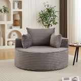 Modern Single Sofa With Backrest Pillow For Living Room