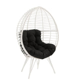 Galzed - Patio Lounge Chair - Black / White