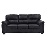 3 Seater Sofa With Padded Armrests And Triangular Leg