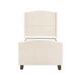 Platform Bed Frame With Tall Headboard And High Footboard