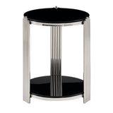 Round Table With Double Layer Storage