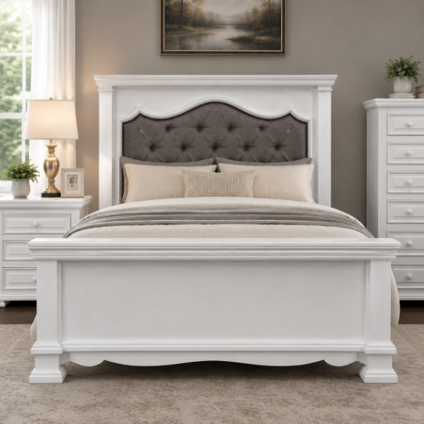 Z Castle Moon Queen Padded Bed - CASTLEQP+CASTLEMF+CASTLEQS