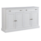Kitchen Sideboard Storage Buffet Cabinet With 2 Drawers & 4 Doors Adjustable Shelves For Dining Room, Living Room