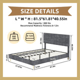 Yungan Lingge Minimalist Soft Pack Headboard Bed