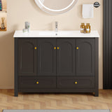 Bathroom Vanity With Sink Combo, 4 Soft Close Doors And 2 Drawers