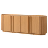 TV Stand With Fluted Tambour Style Door