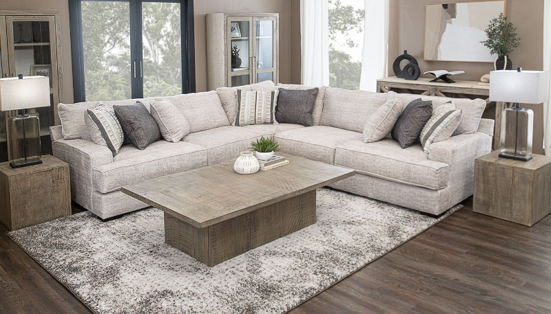 Parker 3-Piece Sectional - LASDSPLV+RASDSPLV+WEDSPLVA