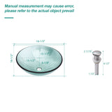 Vessel Sink With Trim, Round Bowl, Pop Up Drain (No Faucet) - Green