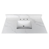 Bathroom Vanity Top With Undermount Sink, 3 Pre Drilled Holes