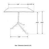 Accent Table With Tripod Legs - Brown