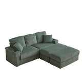 3 Seater Sofa With 2 Ottomans For Living Room