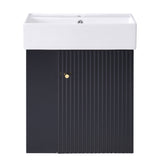 Modern Floating Bathroom Vanity With Ceramic Basin Perfect For Small Bathrooms