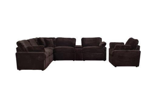 Collins 5-piece Modular Power Reclining Sectional Chocolate Brown - 610350P