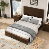 3 Piece Bedroom Set With Bed And 2 Nightstands