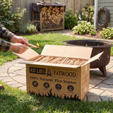 Fatwood Fire Starter Sticks, Oil Rich Kindling For Fireplace