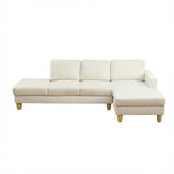 L - Shaped Sectional Sofa With Chaise & Ottoman