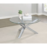 Round Top Coffee Table - Chrome