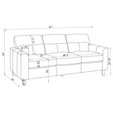 Remington - Sofa With Track Arms