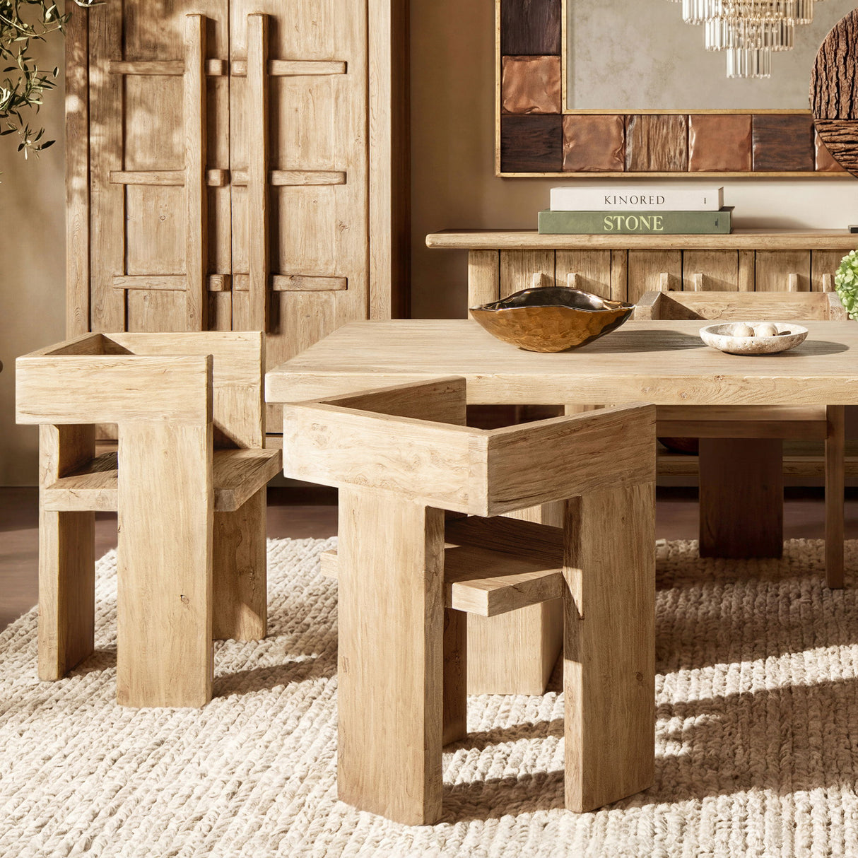Avenel - Sculptural Block Accent Chair