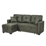 Sectional Sofa With Pull Out Bed, Reversible Chaise