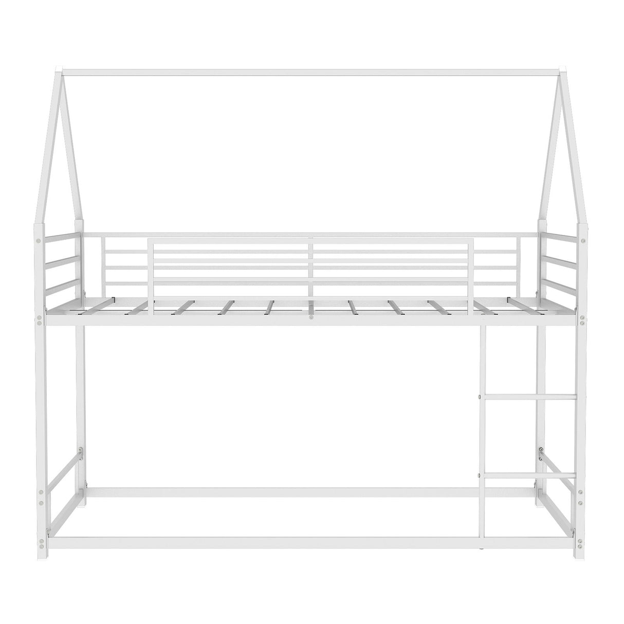 Bunk Bed With Safety Guardrails, No Box Spring Needed
