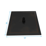 Luxury Rain Fixed Shower Head 12" Square Oil Rubbed Bronze Stainless Steel - Oil-Rubbed Bronze