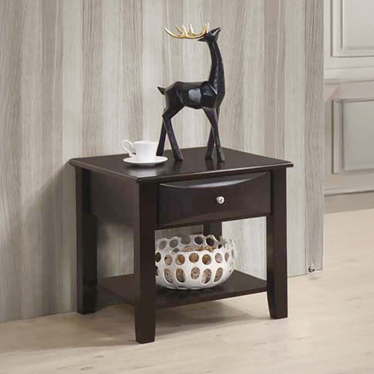 Simple Style Table With Shelf