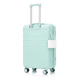 Hard Shell Luggage With Scratch Resistant Surface, 4 Wheels, Combination Lock & Side Hooks