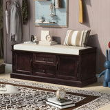 Hearth & Haven Daisy - Storage Bench With 2 Drawers And 2 Cabinets
