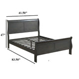 Louis Phillipe Sleigh Bed