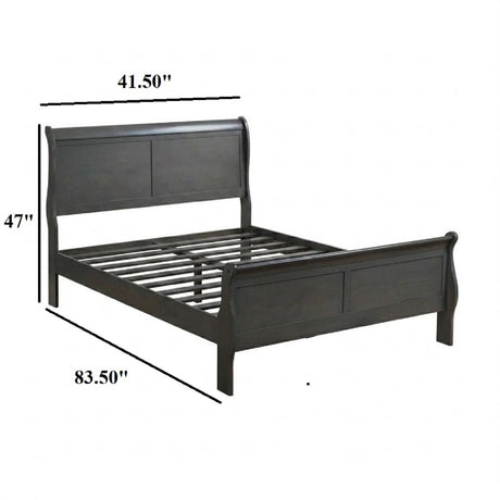 Louis Phillipe Sleigh Bed