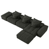 Modern Oversized Diy Combination, Modular Sectional Sofa With Pillows