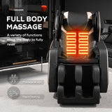 Zero Gravity Massage Chair Recliner With 10 Massage Heads And Full Body Air Pressure - Black