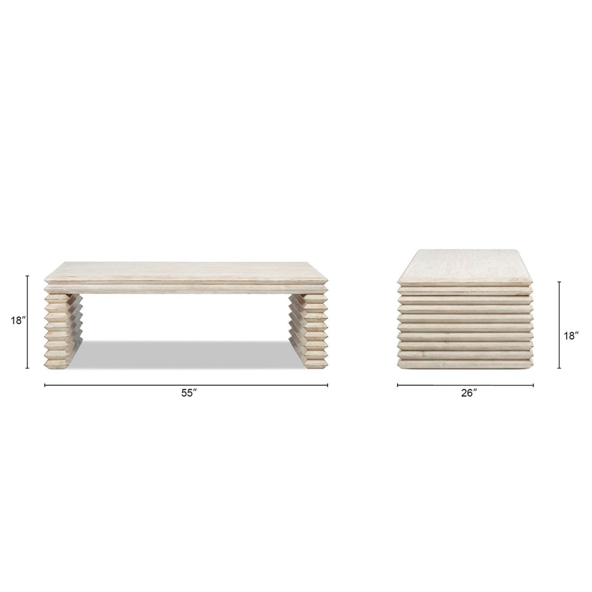 Veda - Geometric Waterfall Table