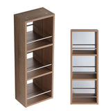 10" Wall Mounted Mirror Cabinet With Storage, Mirror - Imitative Oak