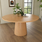 Round Dining Table With Strip Base