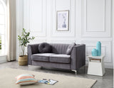 Glam Styled Micro Suede Loveseat