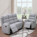 Modern Living Room Set With Manual Recliner