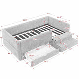 Safe Kids Bed With Guardrails And Storage