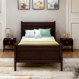 Platform Bed Frame Mattress Foundation Sleigh Bed With Headboard / Footboard / Wood Slat Suppor