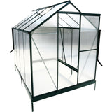 Polycarbonate house, Heavy Duty Outdoor Aluminum Walk-In House Kit With Rain Gutter, Vent And Door For Backyard Garden