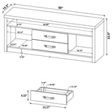 Bergeron - 2 Drawer TV Stand - Driftwood