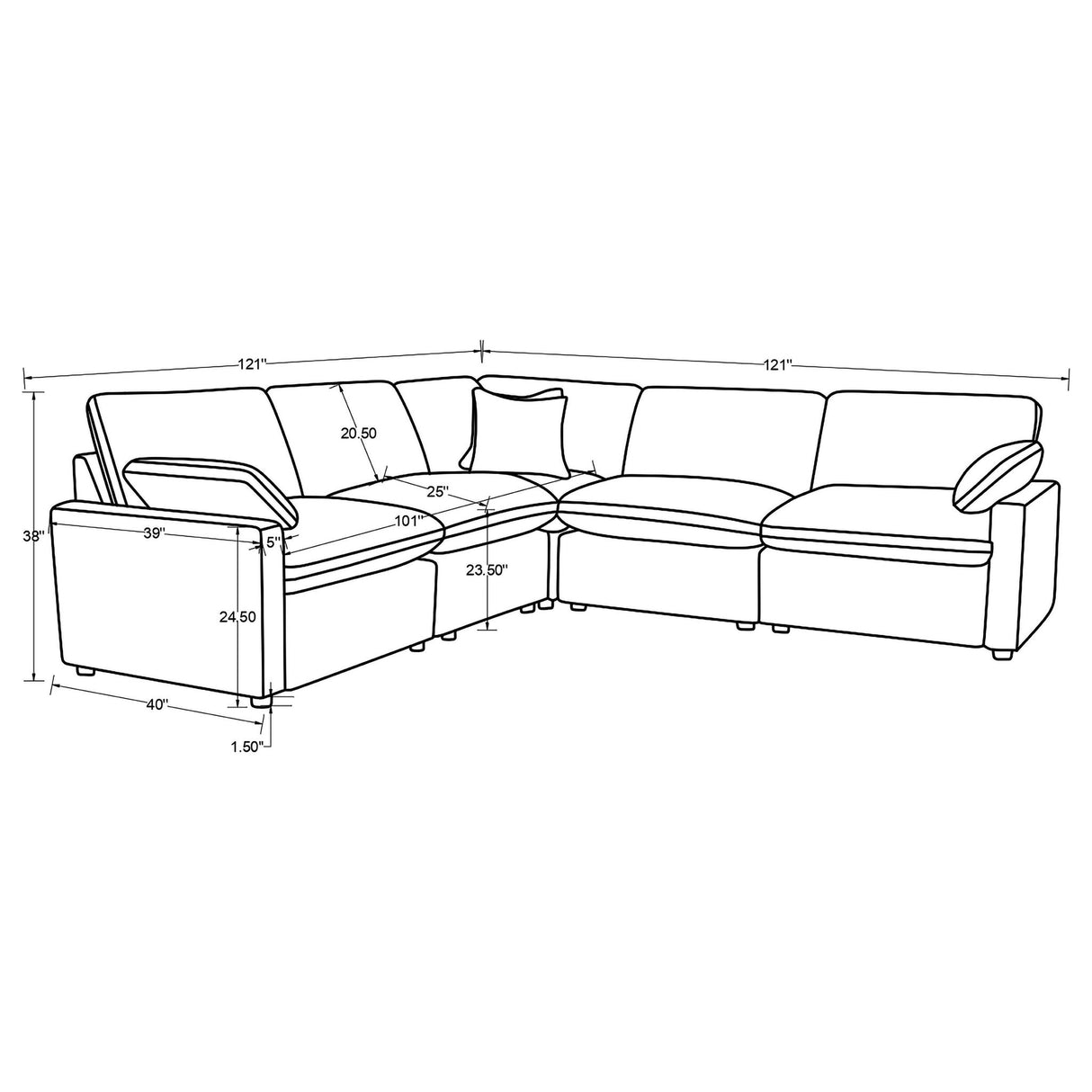 Hollander - Power Reclining Sectional